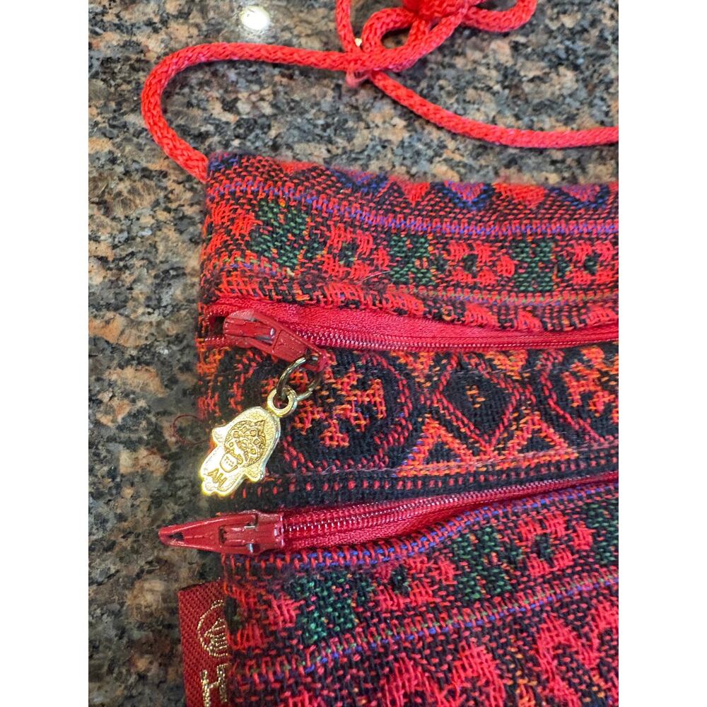 Anter Small Red and Black Crossbody Bag 9"x7" - Picture 3 of 9